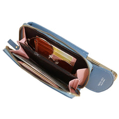 Shoulder Wallet Women Phone Wallet Purse Bag Handbag Long Wristlet Clutch