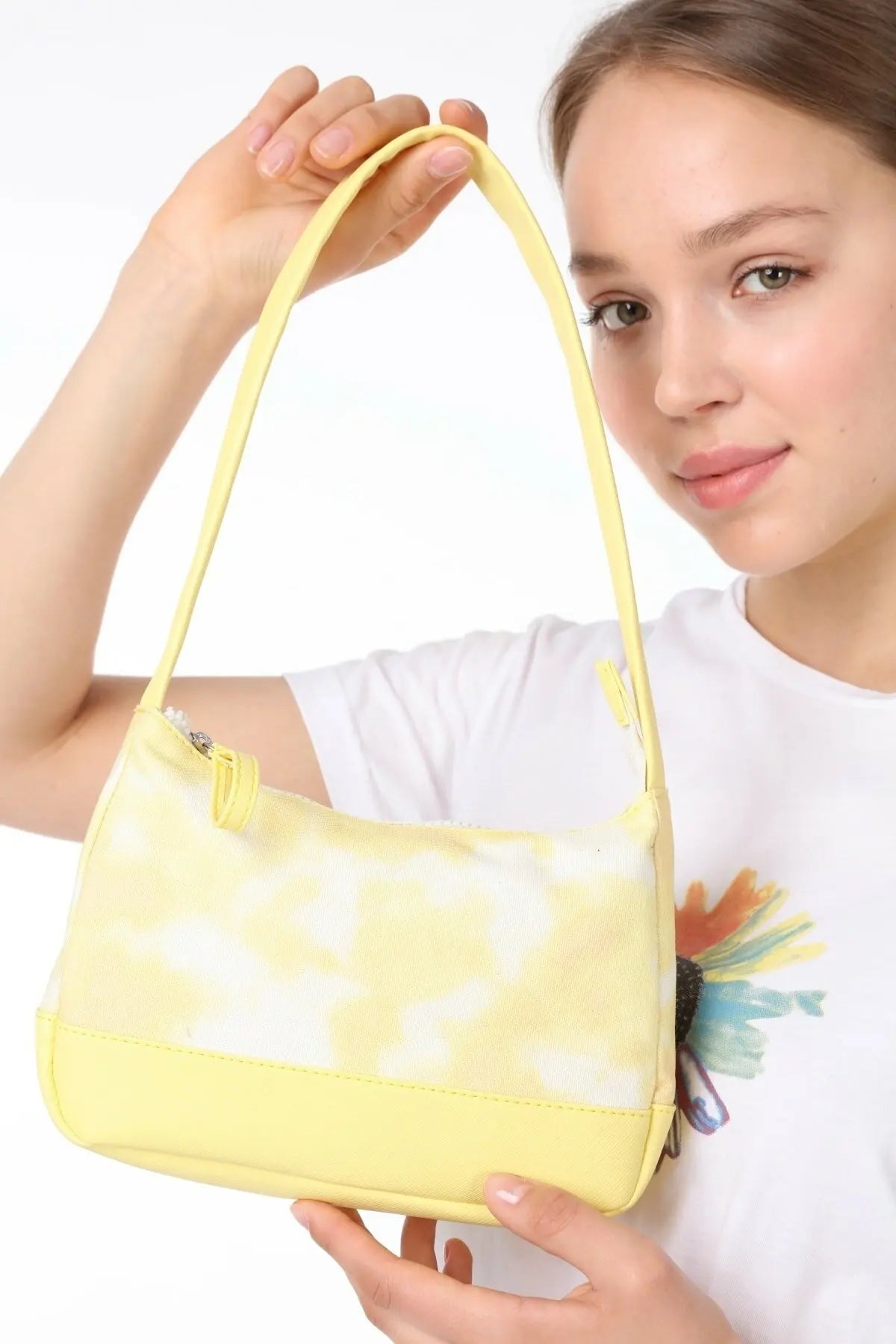 Stylish Shoulderbags for Women in Purple, High Hot Yellow and Green