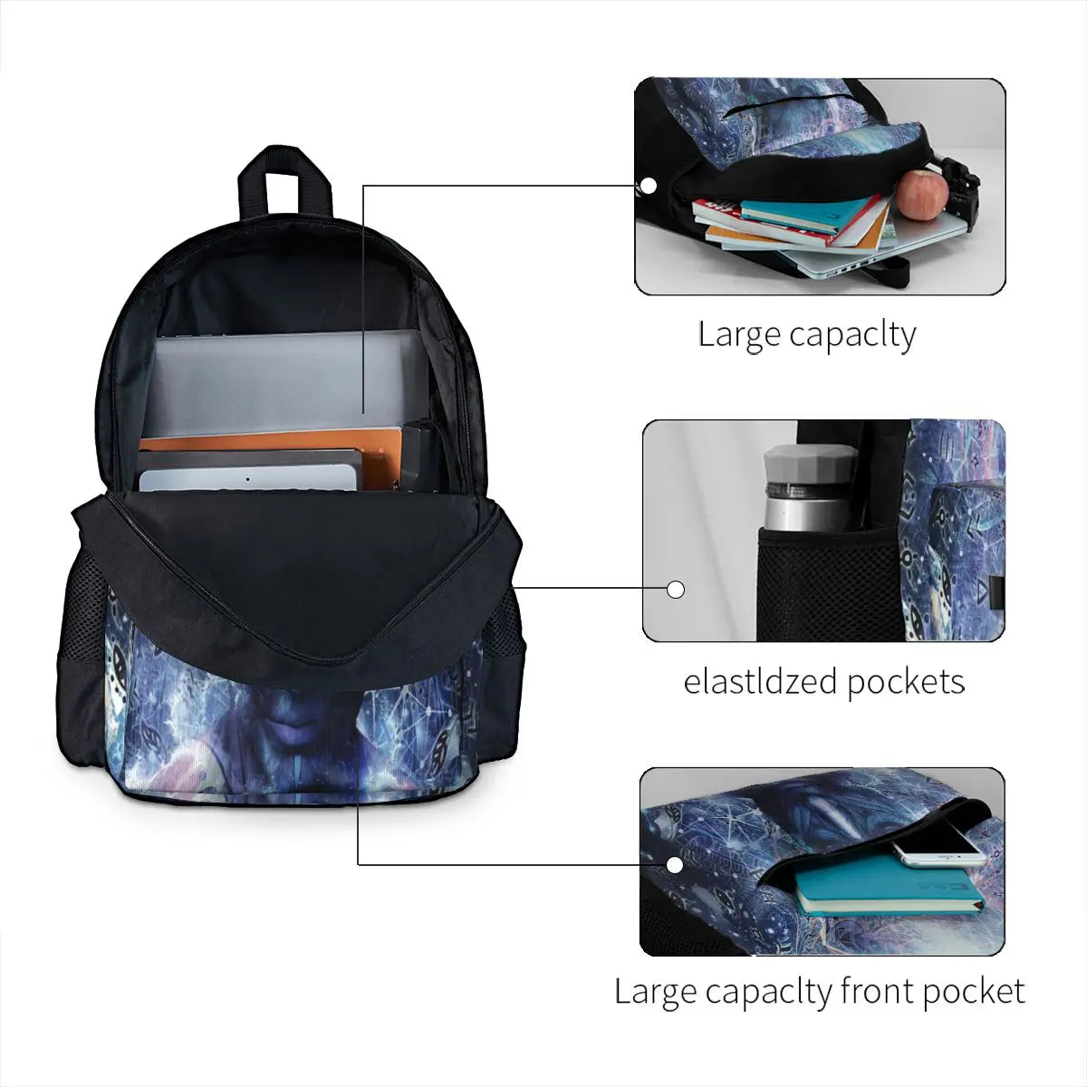 Silence Seekers Backpacks Men Women Kids Travel Bags Children