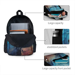 Silent Sadness Backpacks Men's and Women's Rucksack School Bag