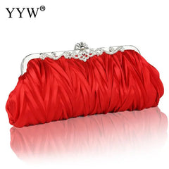Silk Evening Handbags Cocktail Clutches Chain Dinner Bag