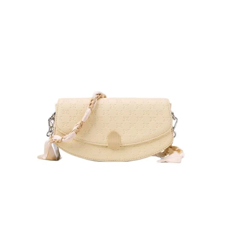 Silk Scarf Shoulder Bags Crossbody Bag For Ladies PU Cover Camera Bag