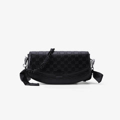 Silk Scarf Shoulder Bags Crossbody Bag For Ladies PU Cover Camera Bag