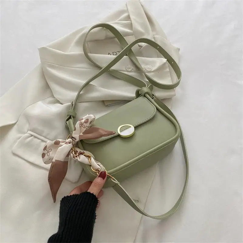 Silk Scarves Women Shoulder Bags INS Female Tote Handbags