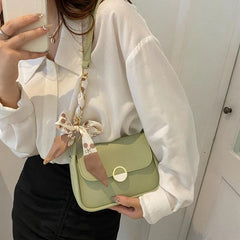 Silk Scarves Women Shoulder Bags INS Female Tote Handbags