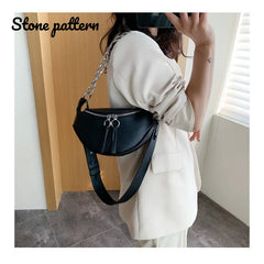 Silver Chain Crossbody Bags For Women Shoulder Messenger Handbags