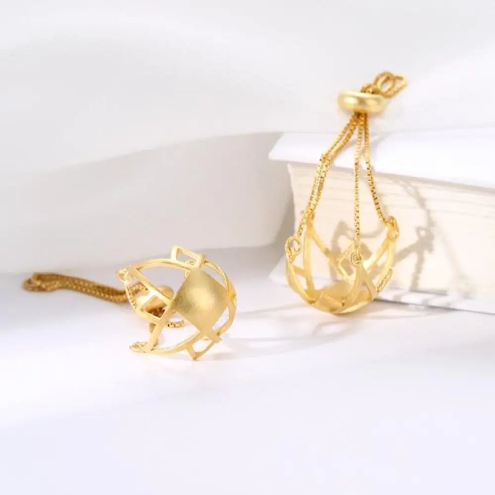 925 Silver Stone Bead Holder Cage Pendant Necklace Accessories