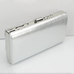 Silver Crossbody Bag Evening Purse Clutch Party Diamond Handbags for Women