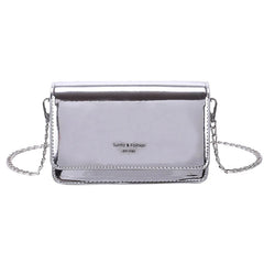 Silver Chain Shoulder Bag for Women Summer Crossbody Bags