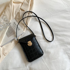 Crocodile Leather Wallet Women Purse Phone Pouch Crossbody Bag
