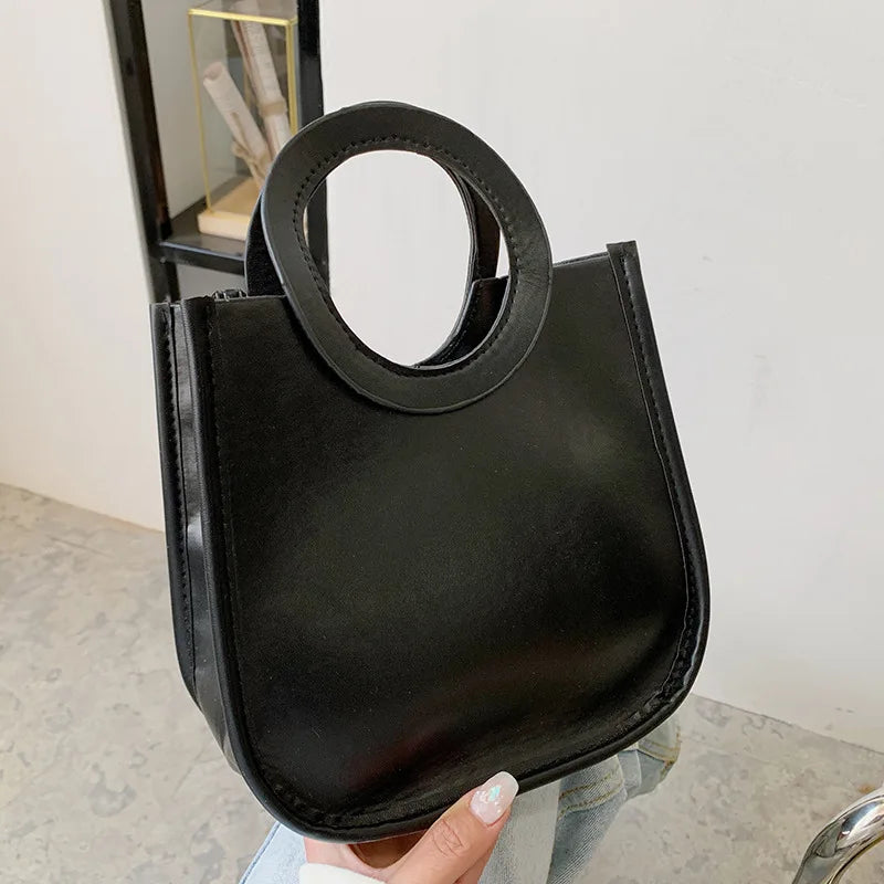 Square Handbags Women's PU Leather Shoulder Crossbody Bags