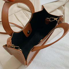 Square Handbags Women's PU Leather Shoulder Crossbody Bags