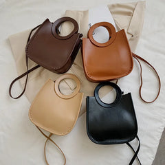 Square Handbags Women's PU Leather Shoulder Crossbody Bags
