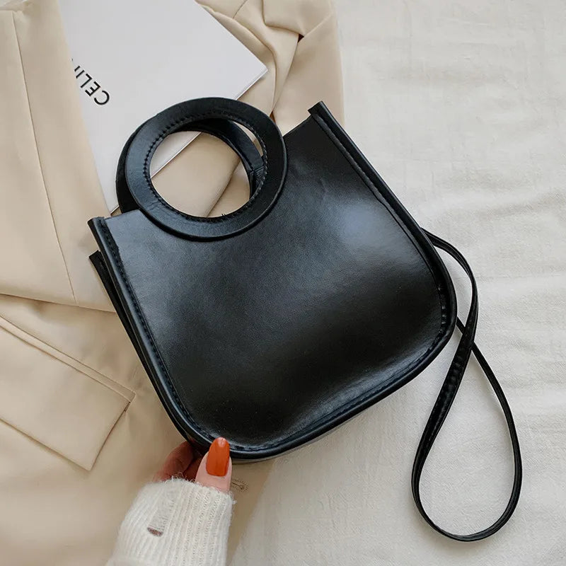 Square Handbags Women's PU Leather Shoulder Crossbody Bags