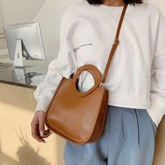 Square Handbags Women's PU Leather Shoulder Crossbody Bags