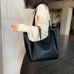 Big Women's Bag Large Capacity Shoulder Bags Pu Leather Handbag High Female Bag