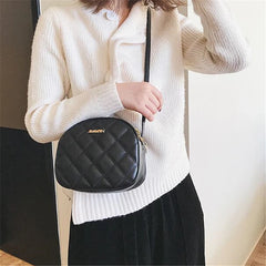 Crossbody Bag Women PU Leather Plaid Shoulder Bag Messenger Bag