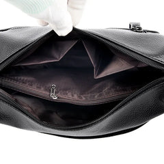 Vintage Leather Messenger Bag Crossbody Women Shoulder Bag