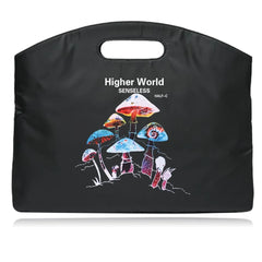 Mushroom Print Tablet Bag Briefcase Business Document Work Bag