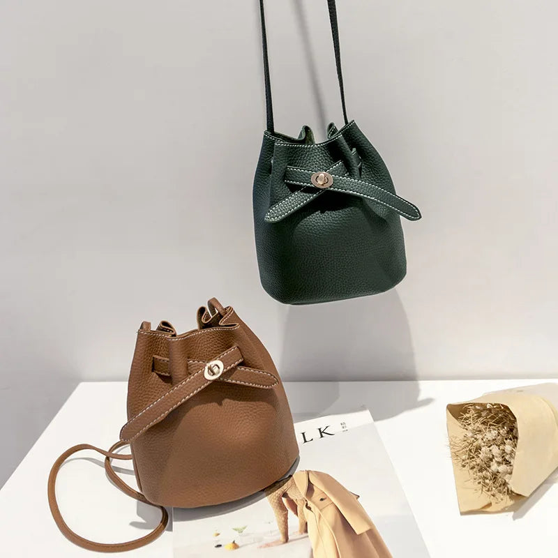 Broadband Lock Mini Bag Casual Solid Shoulder Bag Women Shopping Bags