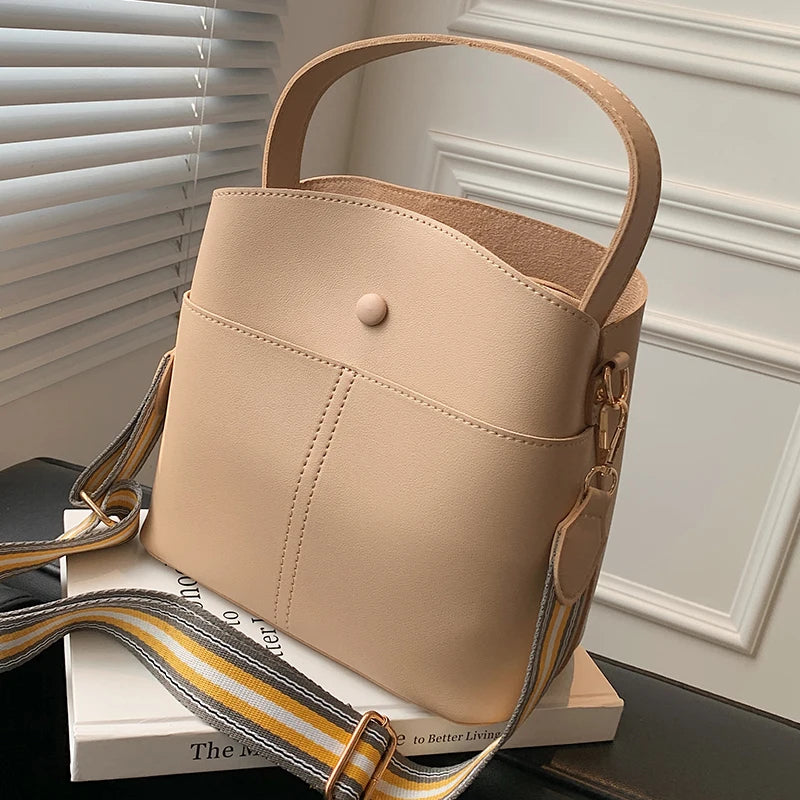 Soft Leather Crossbody Bags for Women Retro Small Tote Messenger Bag
