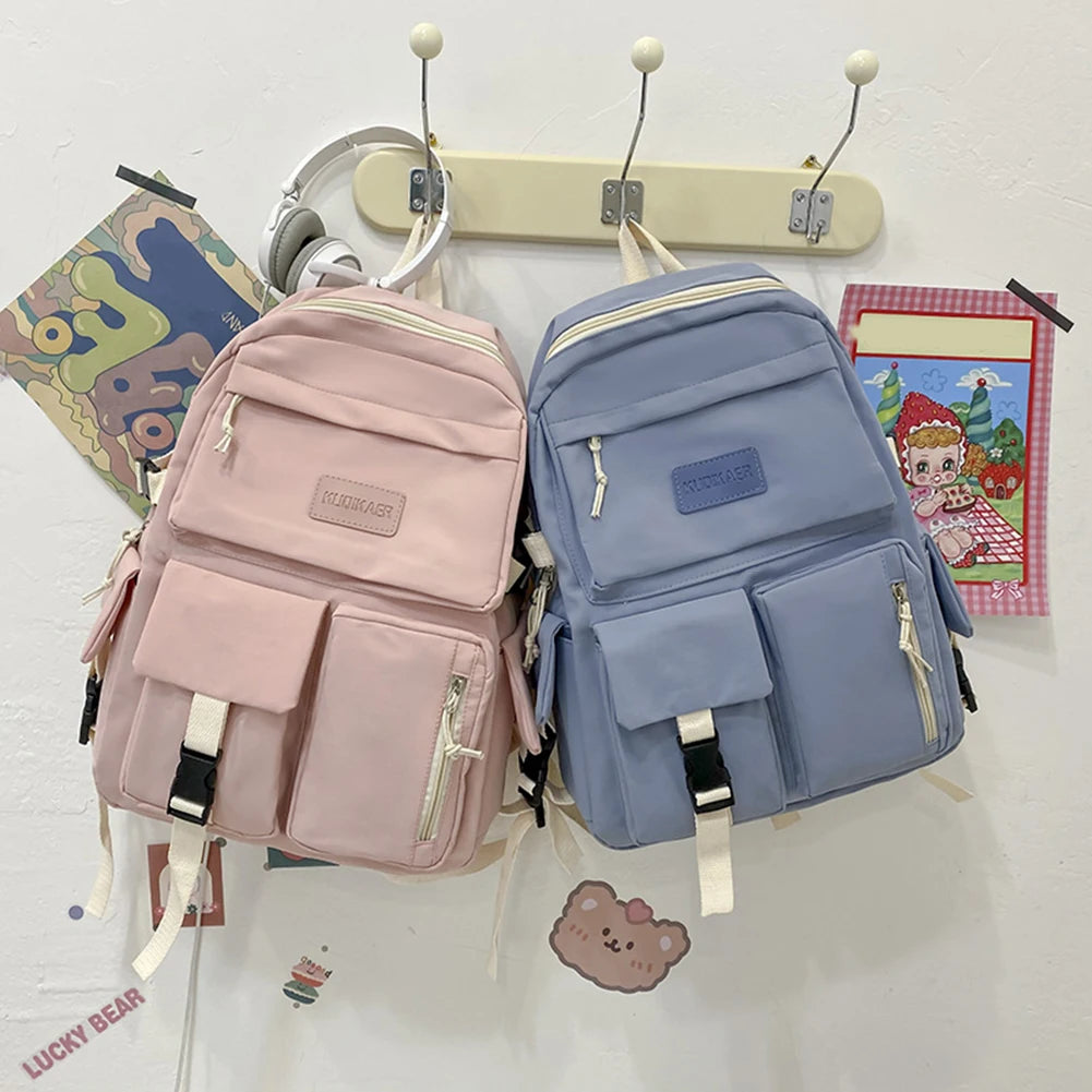 Canvas Backpack Large Student Laptop High School Book Bag Casual Travel