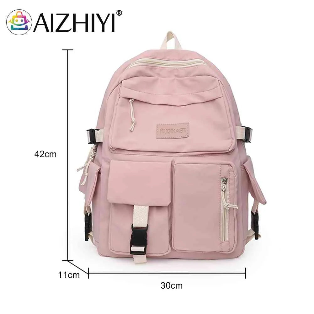 Canvas Backpack Large Capacity Student Hit Laptop School Bag