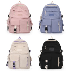 Canvas Backpack Large Capacity Student Hit Laptop High School Book Bag