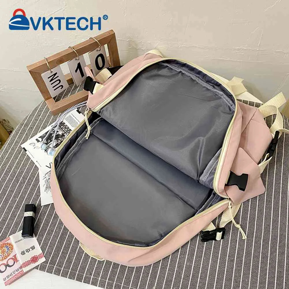 Canvas Backpack Large Capacity Student Hit Laptop Bag