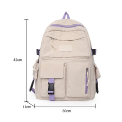 Canvas Backpack Large Capacity Student Hit Laptop Bag