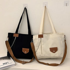 Canvas Shoulder Bag for Women Large Capacity
