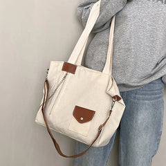 Canvas Shoulder Bag for Women Large Capacity