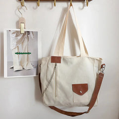 Canvas Shoulder Bag for Women Large Capacity