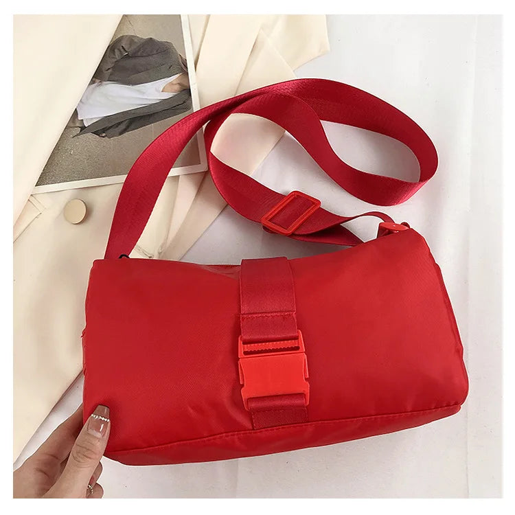 Canvas Crossbody Bag Female Underarm Bags Girl Shoulder Bag