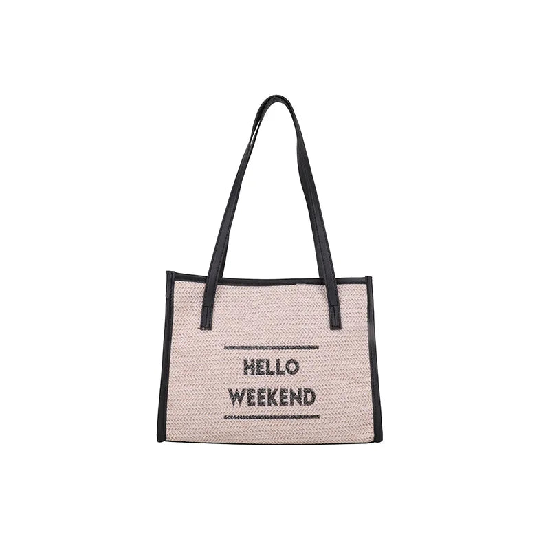 Canvas Shoulder Bag for College Students Women's Tote Bag