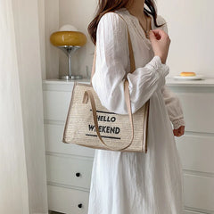 Canvas Shoulder Bag for College Students Women's Tote Bag