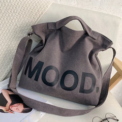 Canvas Shoulder Bag Women Large Capacity Tote Handbag Student Bookbag Hobo