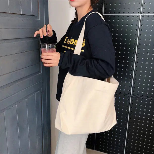Large Women's Shoulder Bag Canvas Tote Handbag