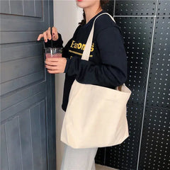 Large Women's Shoulder Bag Canvas Tote Handbag