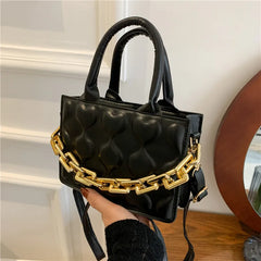 Casual PU Leather Crossbody Bag for Women Soft Solid Shoulder Handbags