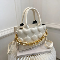 Casual PU Leather Crossbody Bag for Women Soft Solid Shoulder Handbags