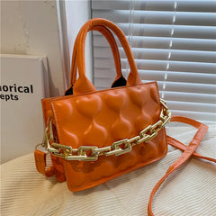 Casual PU Leather Crossbody Bag for Women Soft Solid Shoulder Handbags