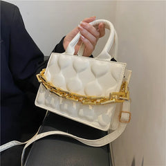 Casual PU Leather Crossbody Bag for Women Soft Solid Shoulder Handbags