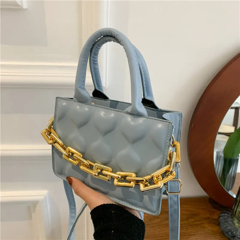Casual PU Leather Crossbody Bag for Women Soft Solid Shoulder Handbags