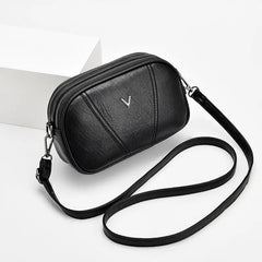 Casual Small Shoulder Bag Solid PU Leather Crossbody Packet Handbag