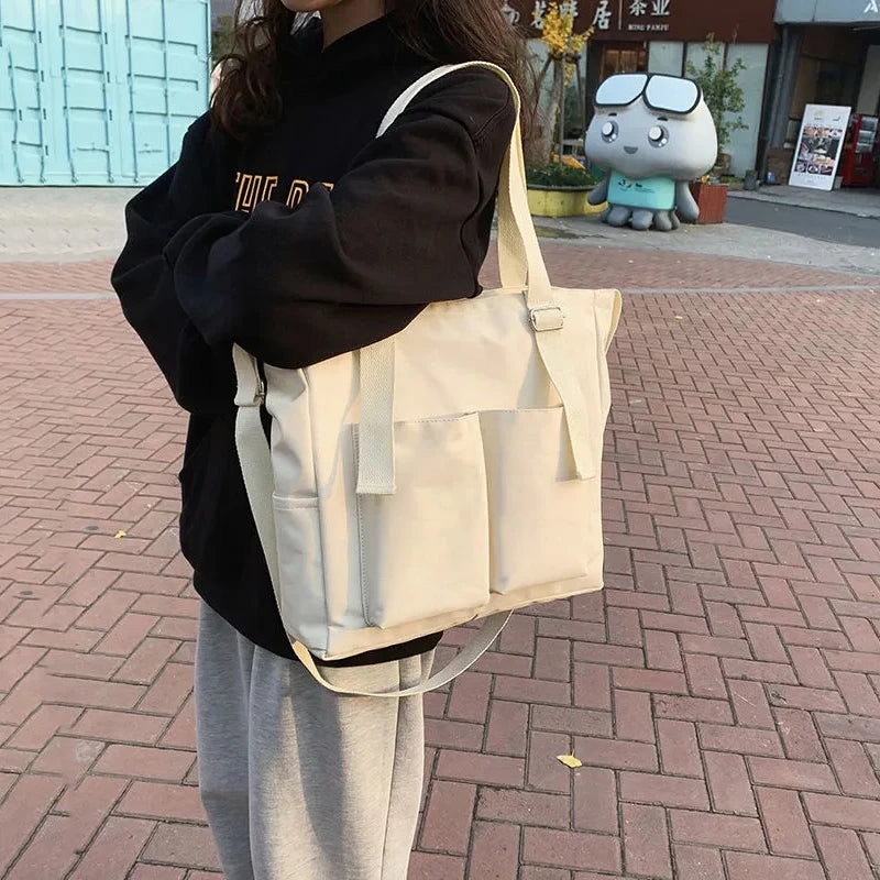 Waterproof Oxford Shoulder Bag for Women Large Capacity Handbag Totes