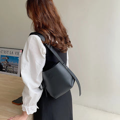 Shoulder Bucket Bag Women Pu Leather Crossbody Handbags