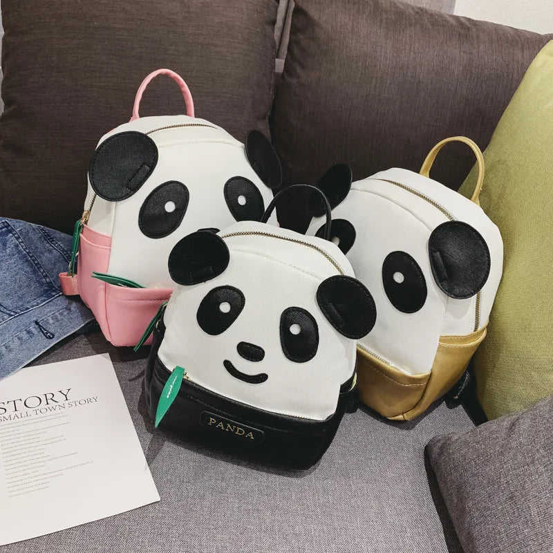 Kids Panda School Backpack for Girls Boys Age 3-7