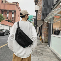 Men's Sports Crossbody Bag Large Capacity Chest Bag