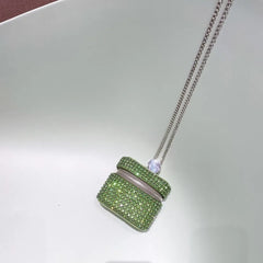 Mini Rhinestone Cross-body Bag Zipper Chain Small Square Party Decorative Bag